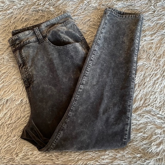 Lucky Brand Emma jegging velvet Grey Pants Size 20 - Picture 8 of 11